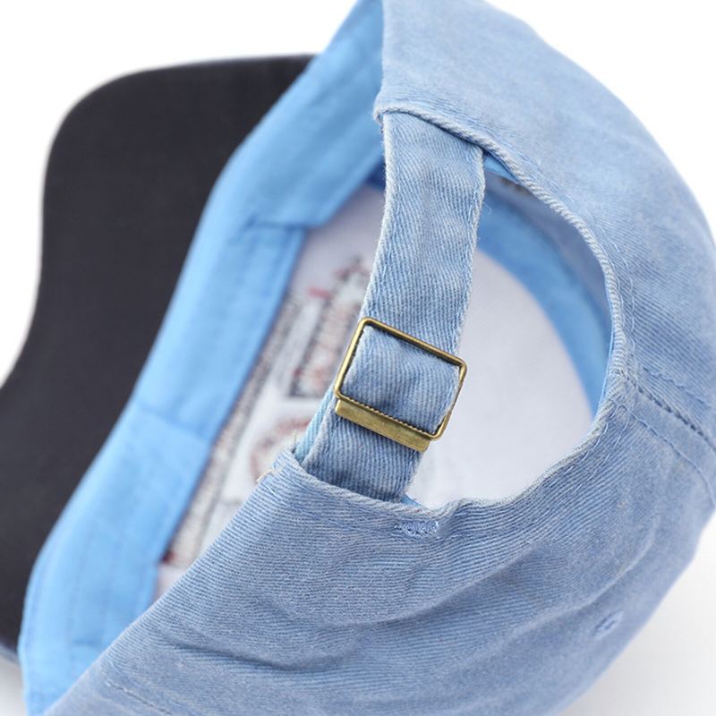 Heren Katoen Beschadigd Geborsteld Nostalgische Stiksels Outdoor Verstelbare Zonnescherm Baseball Cap