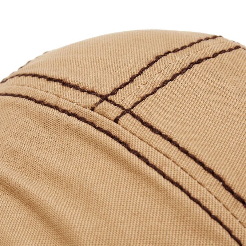 Heren Katoen Stiksels Zonnescherm Korte Rand Outdoor Leisure Retro Patchwork Hoed Baret Platte Cap