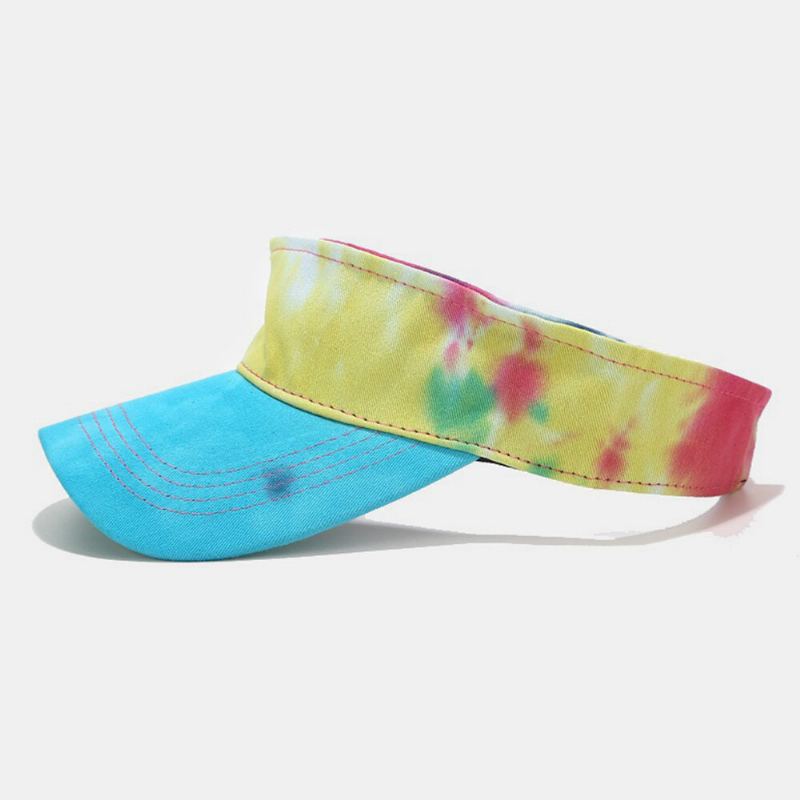 Kleur Tie-dye Lege Hoge Hoed Outdoor Zonnehoed