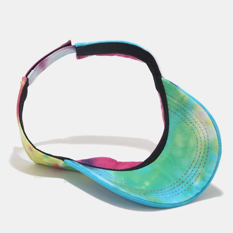 Kleur Tie-dye Lege Hoge Hoed Outdoor Zonnehoed