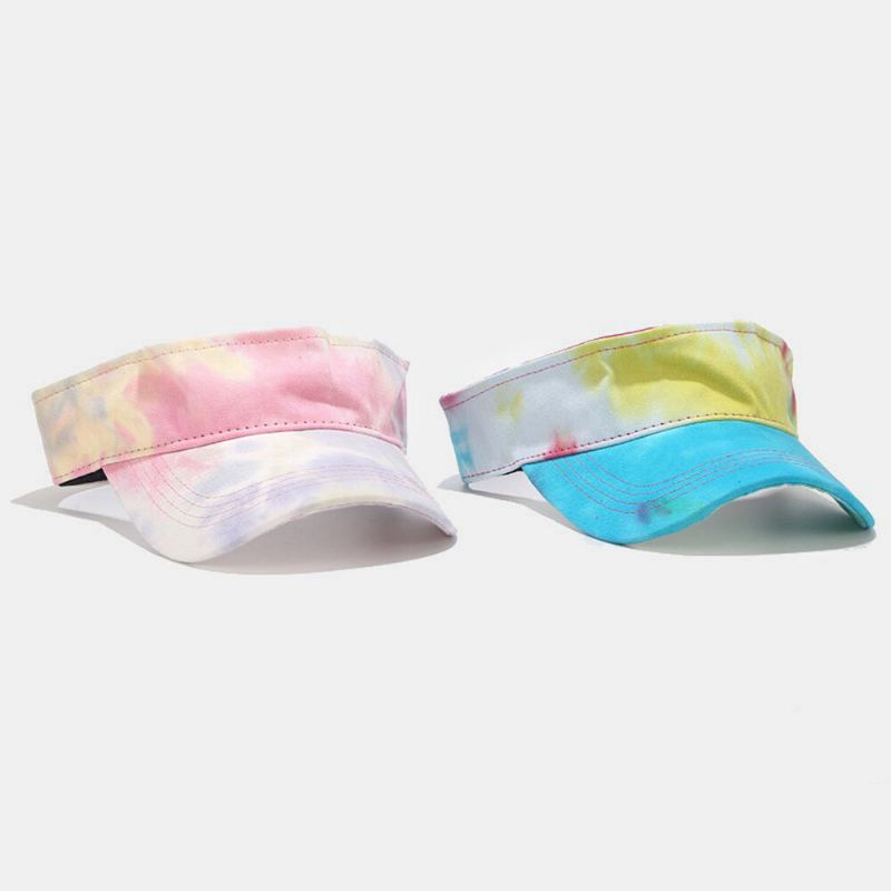 Kleur Tie-dye Lege Hoge Hoed Outdoor Zonnehoed