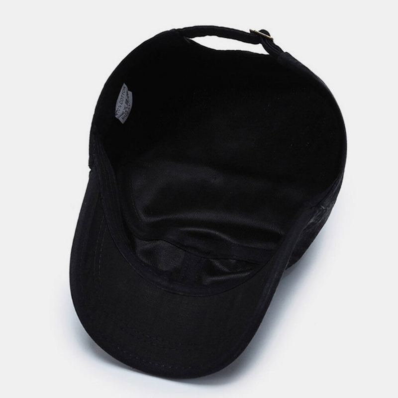 Mannen Gebogen Rand Brief Label Platte Top Cap Casual All-match Outdoor Zonnescherm Militaire Cap Cadet Hoed