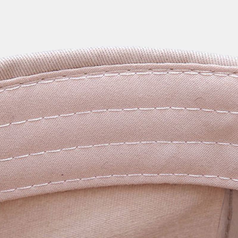 Mannen Gewassen Klinknagel Ontwerp Brief Patroon Militaire Cap Verstelbare Casual Suncreen Platte Top Cap Twill Cap