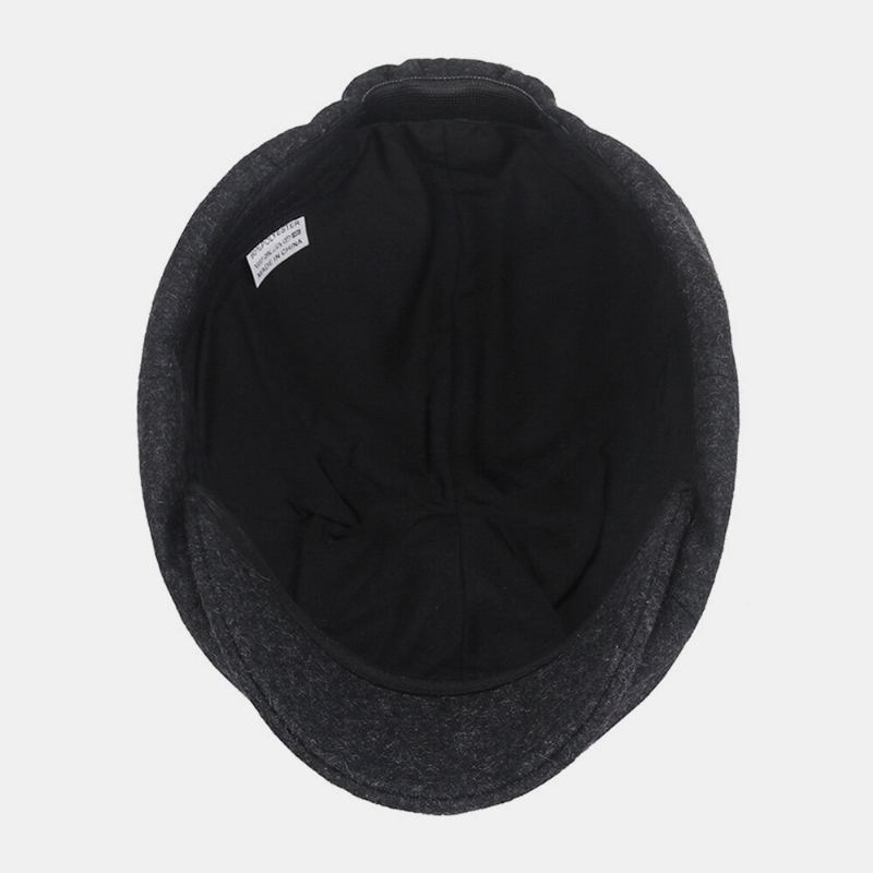 Mannen Krantenverkoper Hoeden Britse Retro Winter Wollen Warmte 8 Panel Achthoekige Hoed Schilder Hoed