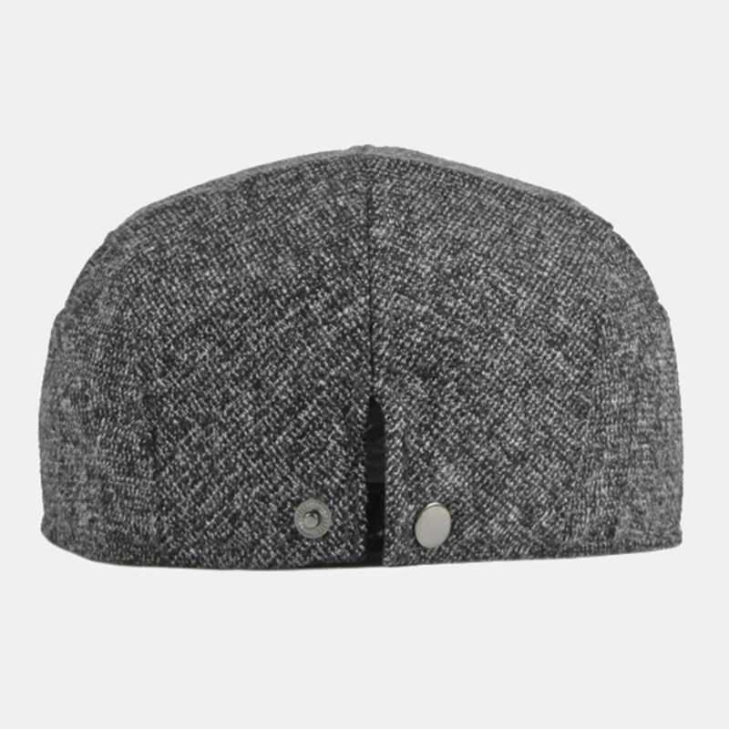 Mannen Krantenverkoper Hoeden Herfst Winter Dikker Warmte Wilde Vlakte Britse Baret Platte Cap