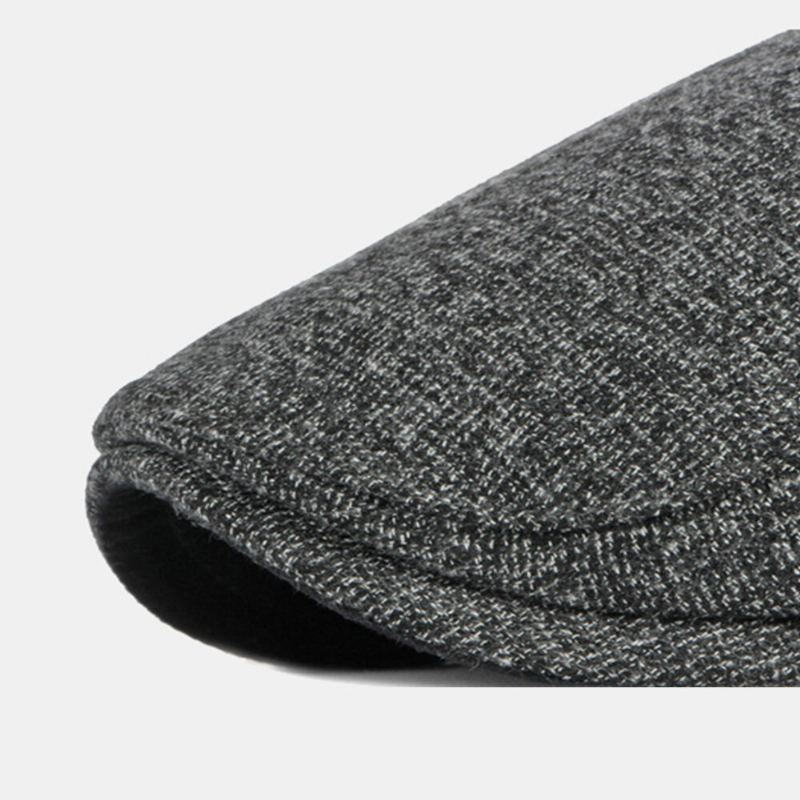 Mannen Krantenverkoper Hoeden Herfst Winter Dikker Warmte Wilde Vlakte Britse Baret Platte Cap