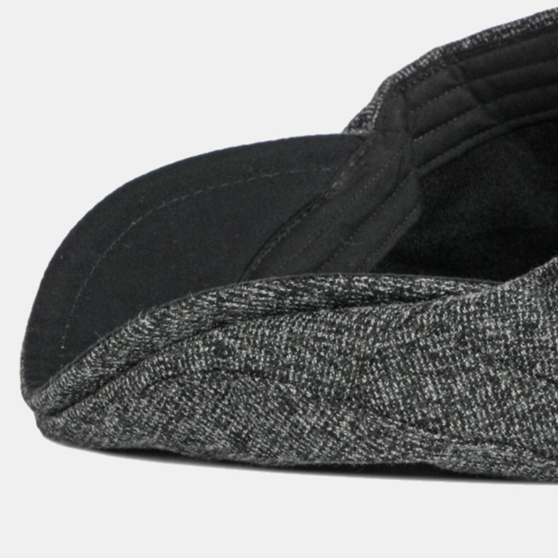 Mannen Krantenverkoper Hoeden Herfst Winter Dikker Warmte Wilde Vlakte Britse Baret Platte Cap