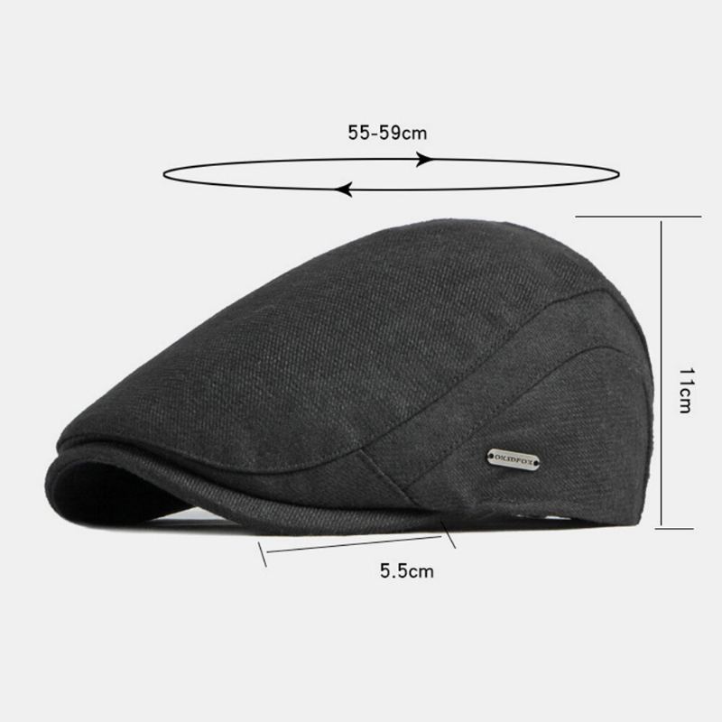 Mannen Krantenverkoper Hoeden Herfst Winter Dikker Warmte Wilde Vlakte Britse Baret Platte Cap