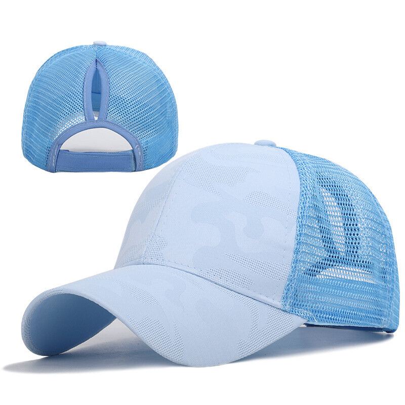 Nieuwe Collectie Dames Zomer Mode Sport Paardenstaart Baseball Cap Vrouwen Messy Bun Baseball Hoed