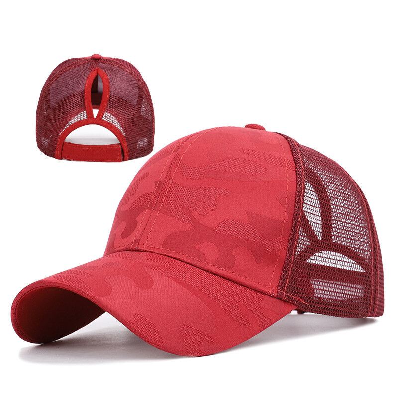 Nieuwe Collectie Dames Zomer Mode Sport Paardenstaart Baseball Cap Vrouwen Messy Bun Baseball Hoed