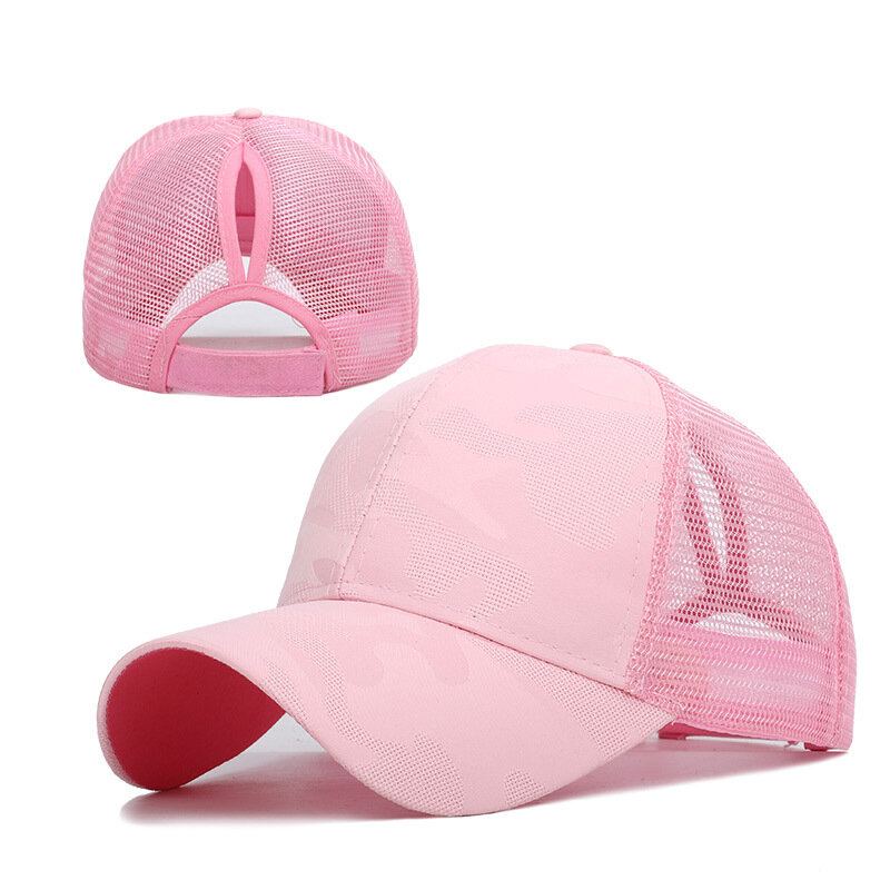 Nieuwe Collectie Dames Zomer Mode Sport Paardenstaart Baseball Cap Vrouwen Messy Bun Baseball Hoed