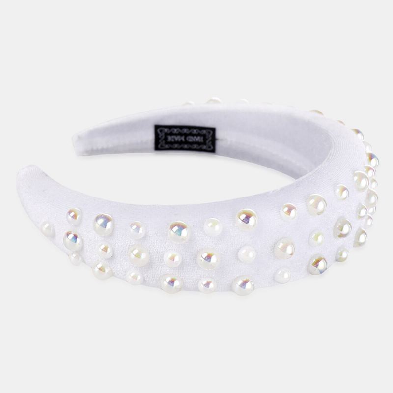 Pearl Sponge Hoofdband Multicolor Dames Hoofdband