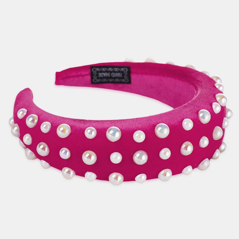 Pearl Sponge Hoofdband Multicolor Dames Hoofdband