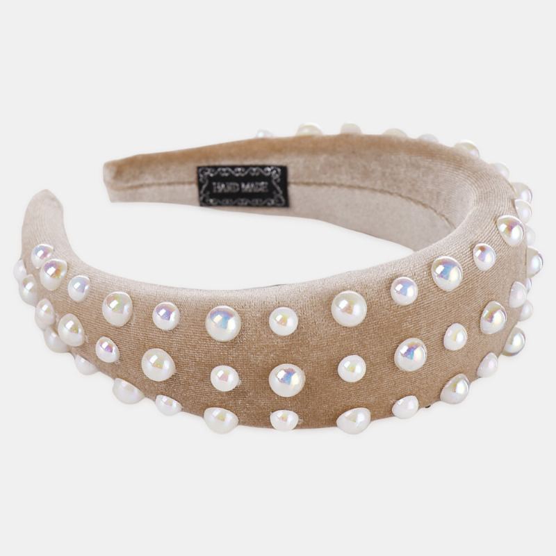 Pearl Sponge Hoofdband Multicolor Dames Hoofdband