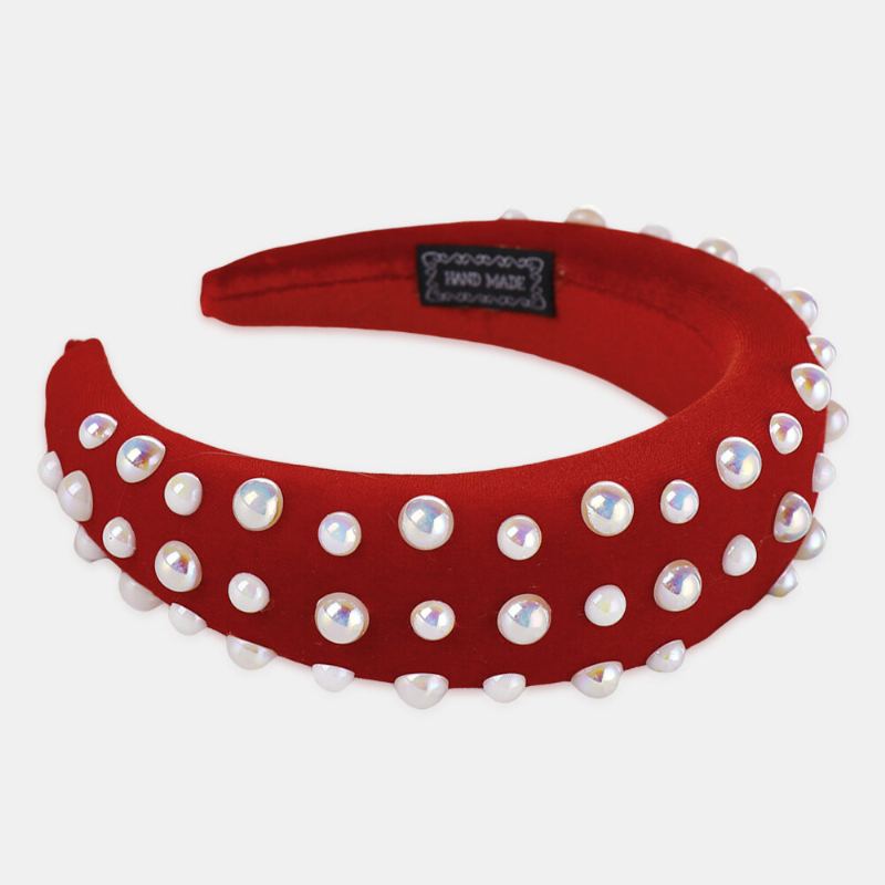 Pearl Sponge Hoofdband Multicolor Dames Hoofdband