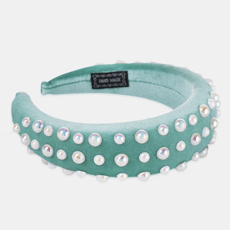 Pearl Sponge Hoofdband Multicolor Dames Hoofdband