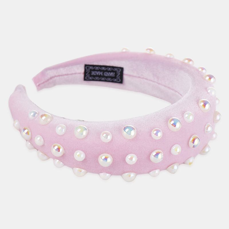 Pearl Sponge Hoofdband Multicolor Dames Hoofdband