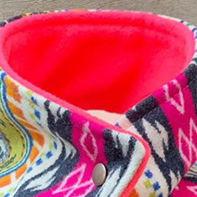 Dames All-match Stripe Geometrische Dikke Gedrukte Sjaal Elegante Verstelbare Neck Wrap Warme Sjaal