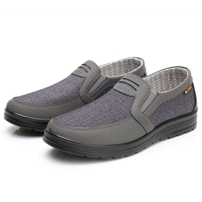 Heren Ademende Antislip Comfortabele Zachte Bodem Oude Peking Casual Doek Schoenen