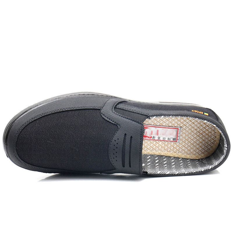 Heren Ademende Antislip Comfortabele Zachte Bodem Oude Peking Casual Doek Schoenen