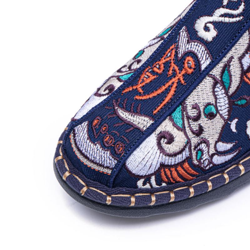 Heren Canvas Ademende Antislip Zachte Bodem Comfortabele Casual Linnen Schoenen