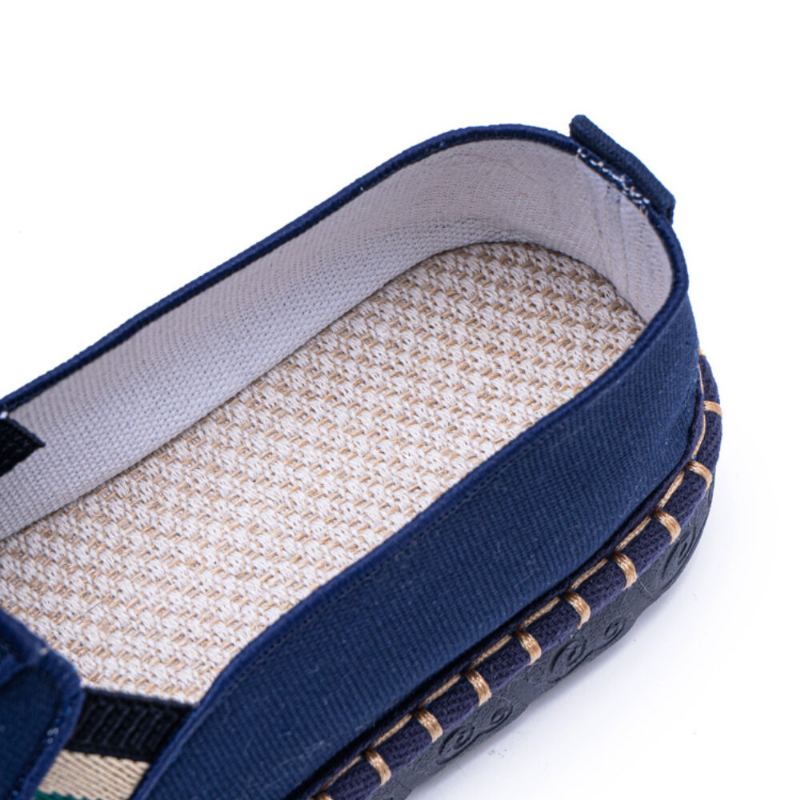 Heren Canvas Ademende Antislip Zachte Bodem Comfortabele Casual Linnen Schoenen