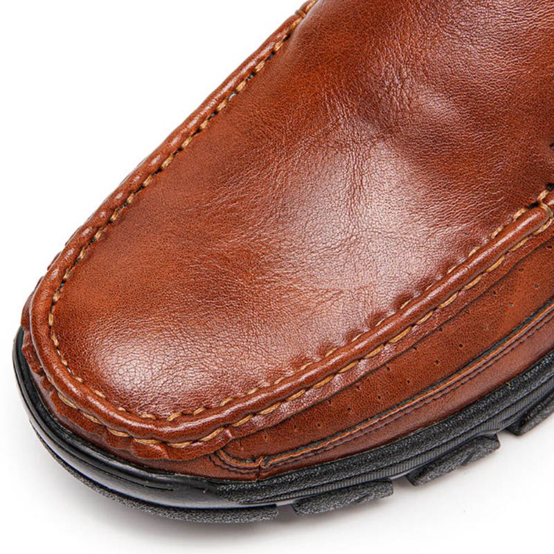 Mannen Echt Leer Antislip Zachte Zool Comfortabele Outdoor Wandelschoenen