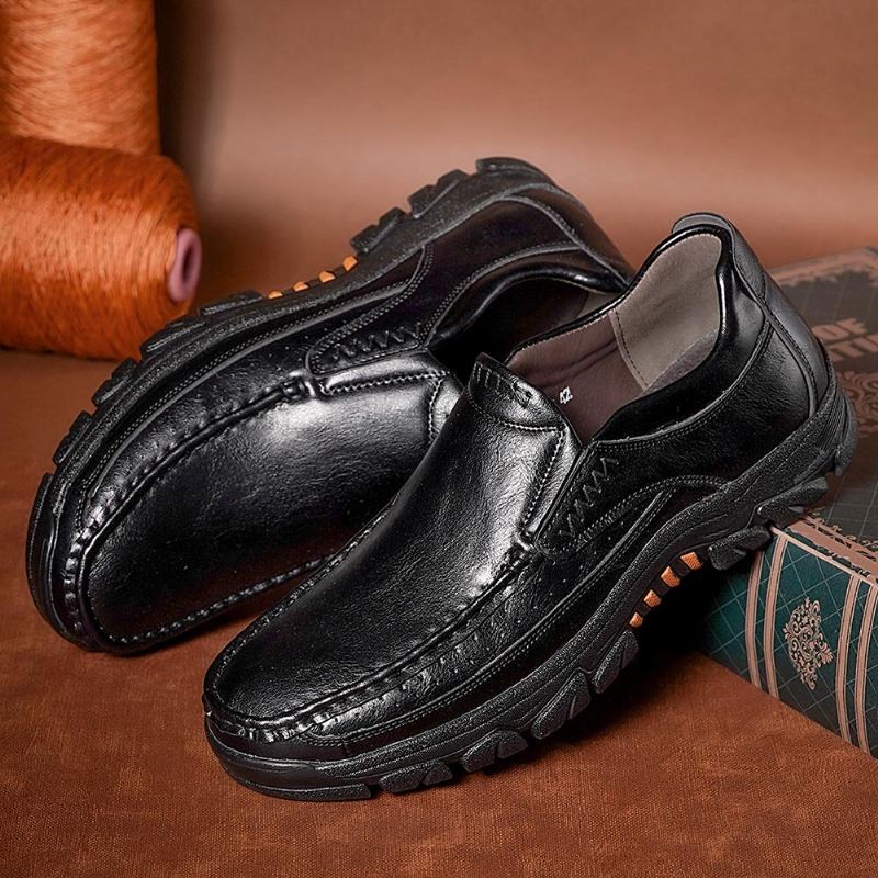 Mannen Echt Leer Antislip Zachte Zool Comfortabele Outdoor Wandelschoenen