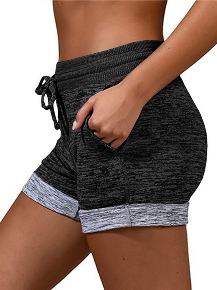 Dames Casual Elastische Taille Fietsbroek Zomer Sport Shorts
