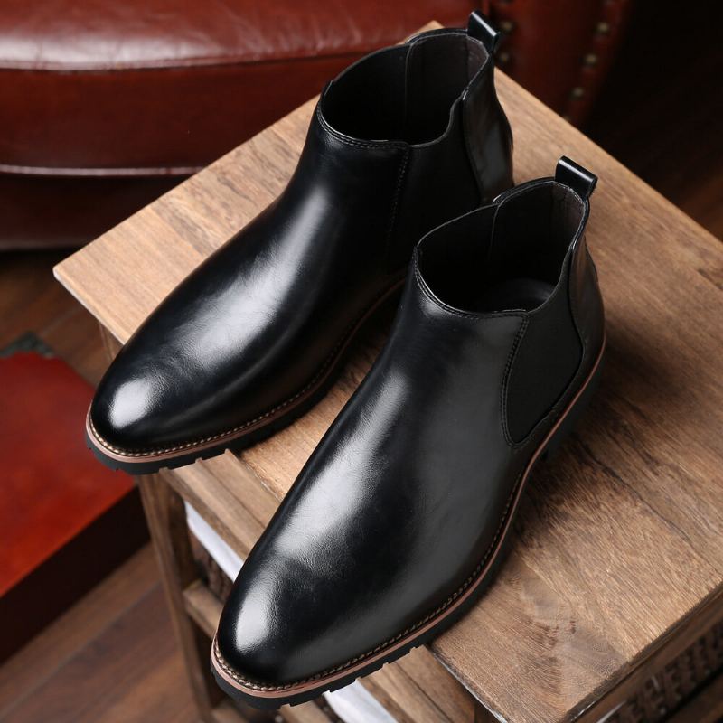 Heren Soft Sole Antislip Elastische Band Casual Chelsea Boots Martin Boots
