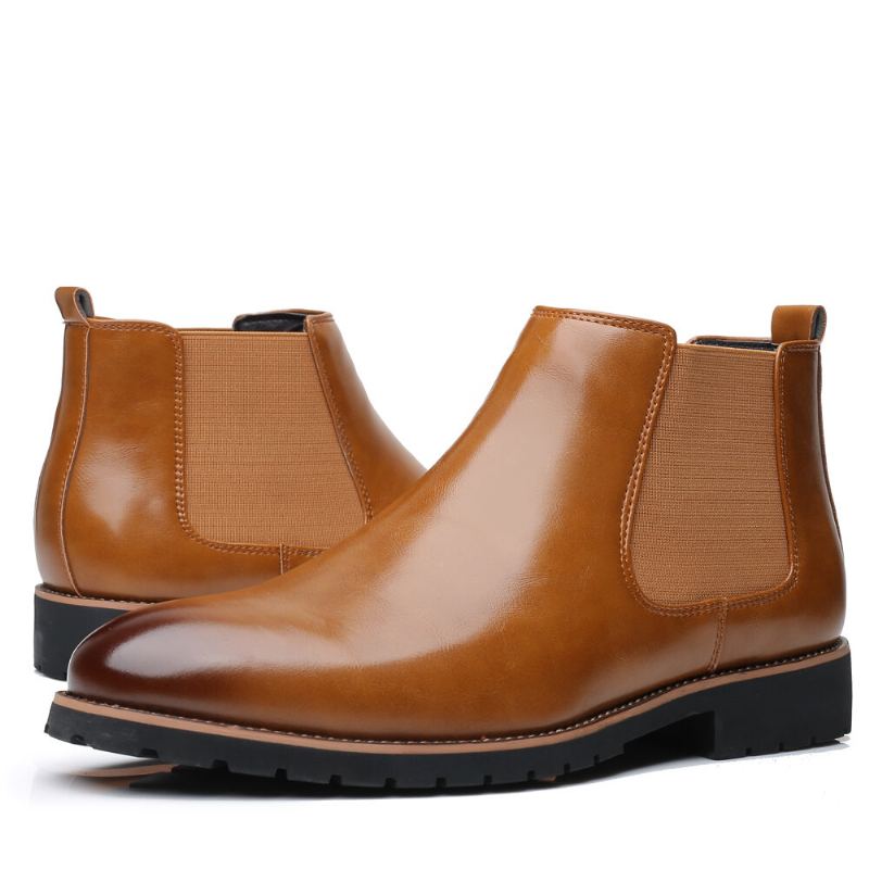 Heren Soft Sole Antislip Elastische Band Casual Chelsea Boots Martin Boots