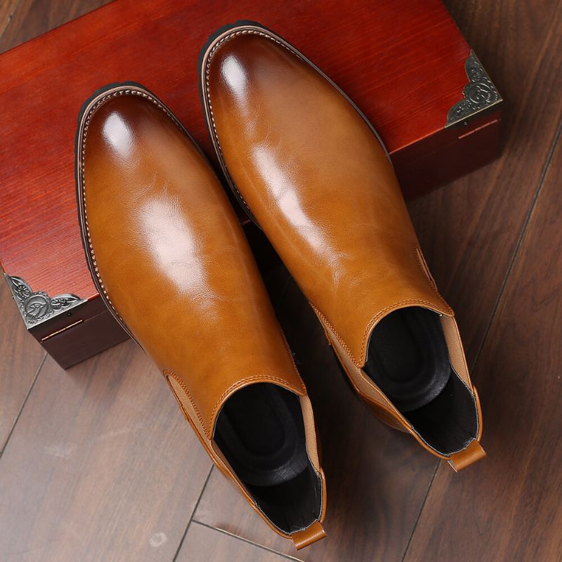 Heren Soft Sole Antislip Elastische Band Casual Chelsea Boots Martin Boots