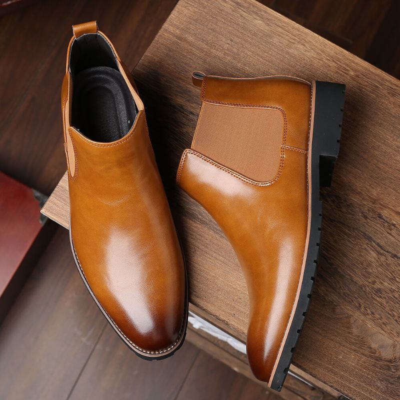 Heren Soft Sole Antislip Elastische Band Casual Chelsea Boots Martin Boots