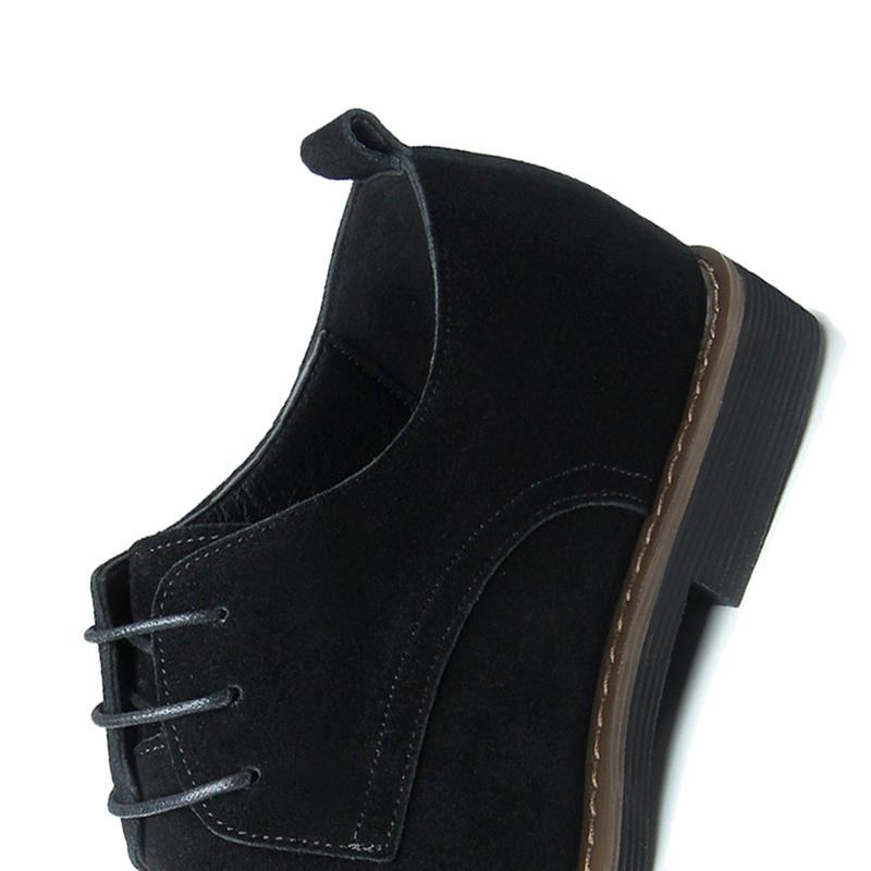 Casual Soft Suede Business Office Oxfords Met Spitse Neus