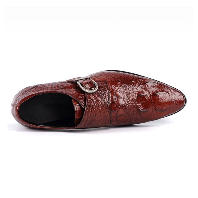 Zacht Krokodillenpatroon Zakelijke Casual Leren Oxfords