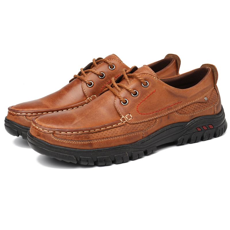 Zachte Pure Kleur Lederen Casual Zakelijke Kantoor Oxfords