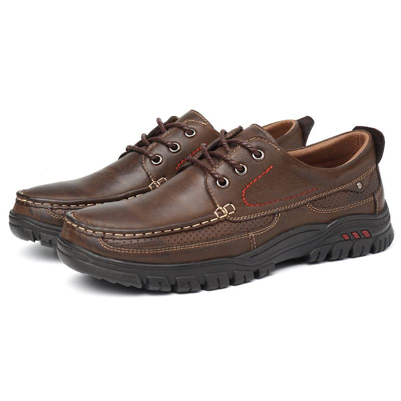 Zachte Pure Kleur Lederen Casual Zakelijke Kantoor Oxfords