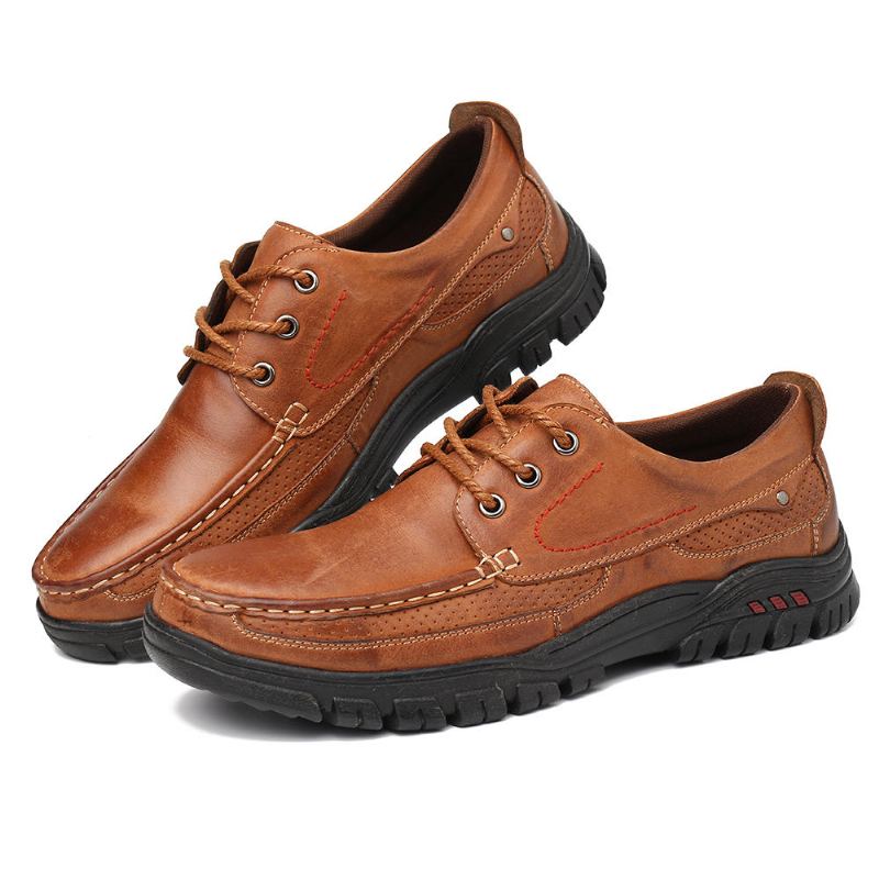 Zachte Pure Kleur Lederen Casual Zakelijke Kantoor Oxfords
