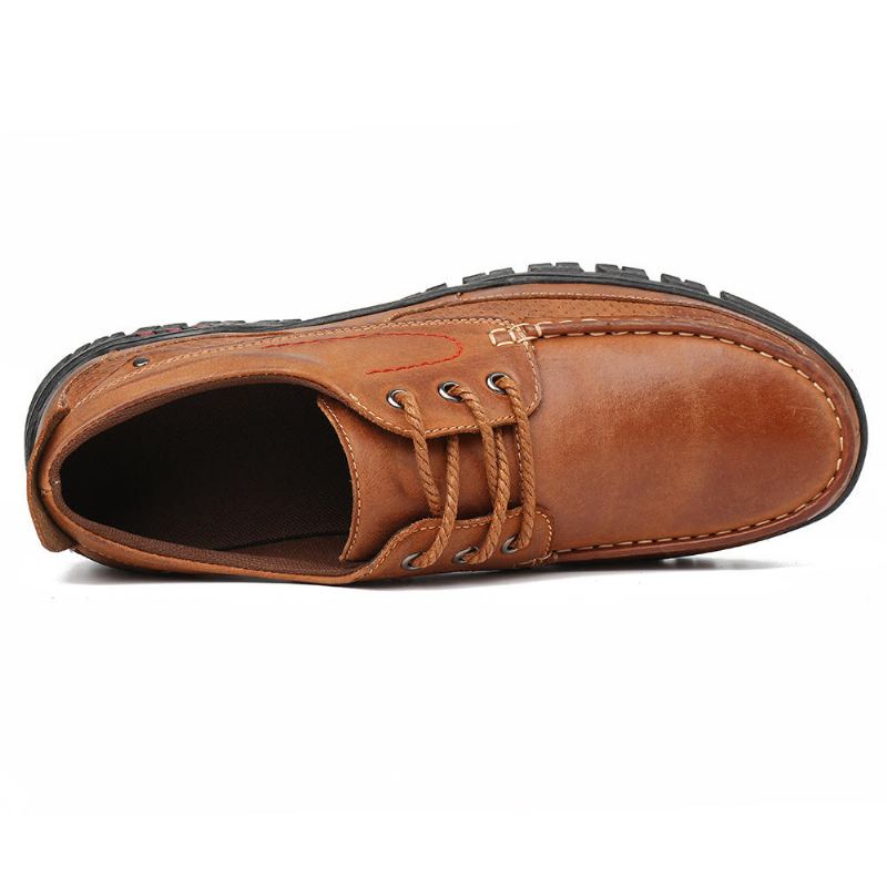 Zachte Pure Kleur Lederen Casual Zakelijke Kantoor Oxfords