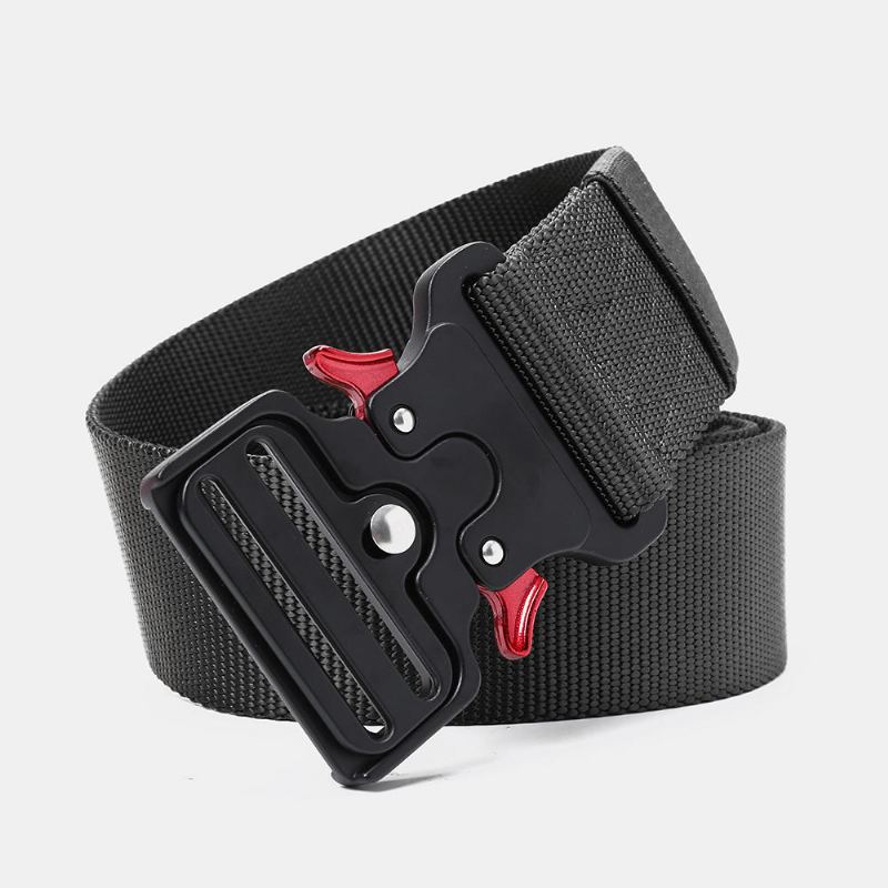 125 cm 4.8 cm Nylon Taille Vrijetijdsriemen Zinklegering Tactische Riem Snelsluiting Invoegen Gesp