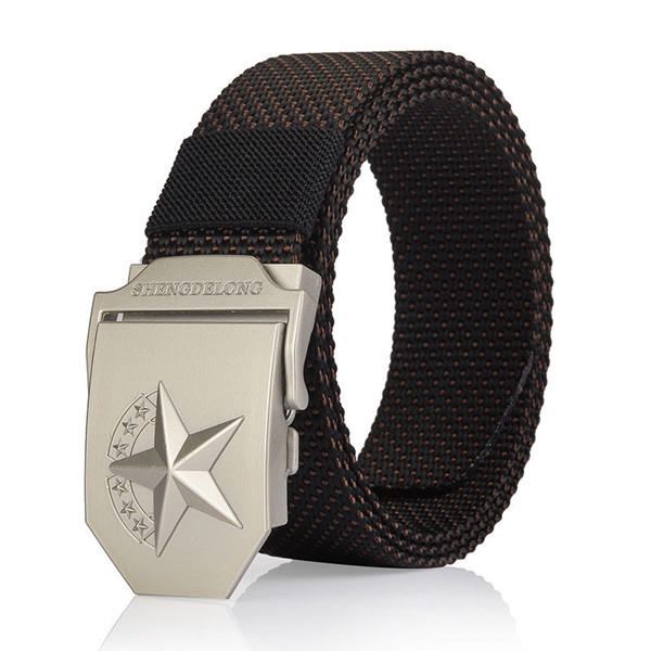 125cm Heren Nylon Gladde Gesp Riem Duurzame Tactische Canvas Broek Strip