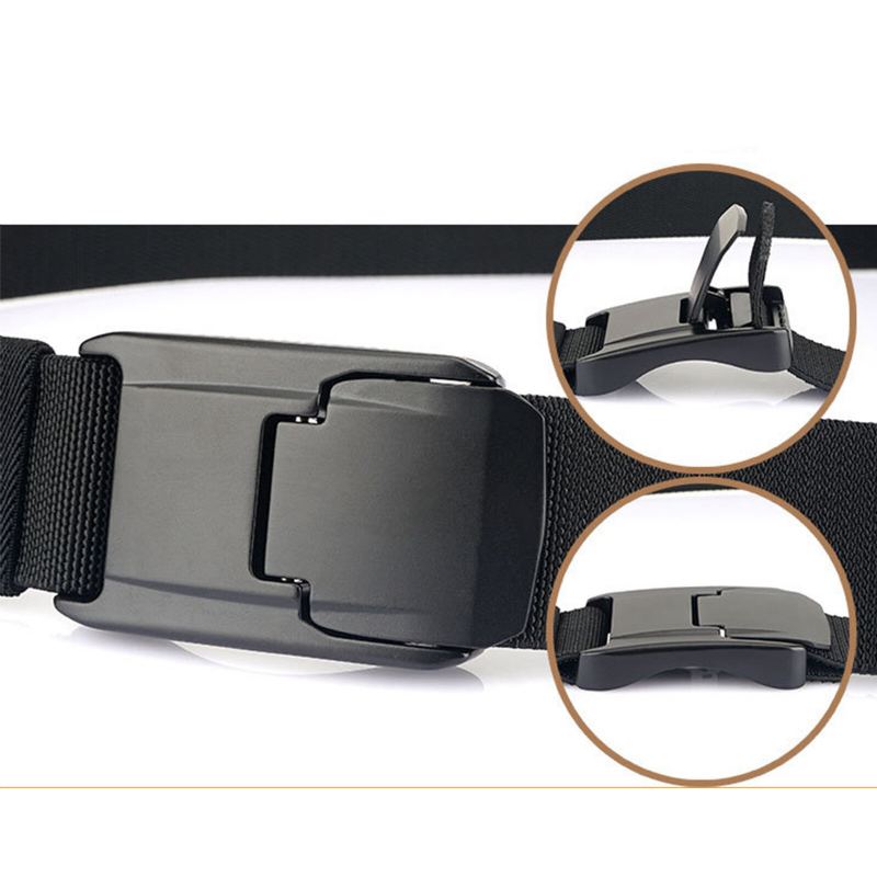 Heren 125 cm Nylon Casual Ademende Mode Ring Gesp Riemen