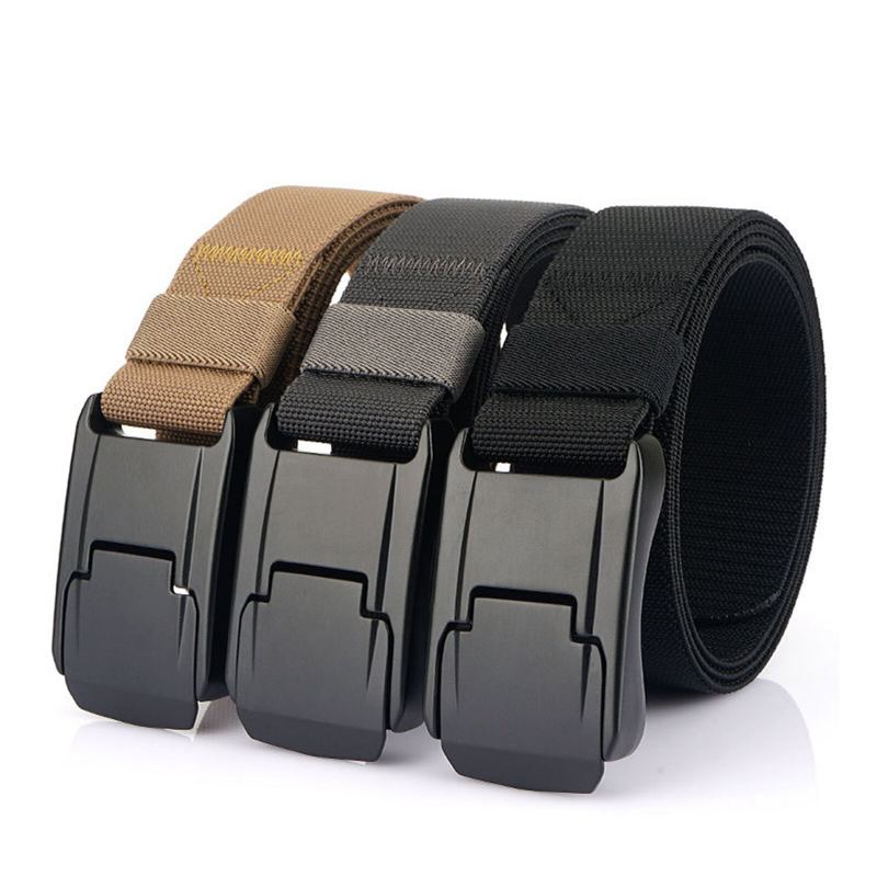 Heren 125 cm Nylon Casual Ademende Mode Ring Gesp Riemen