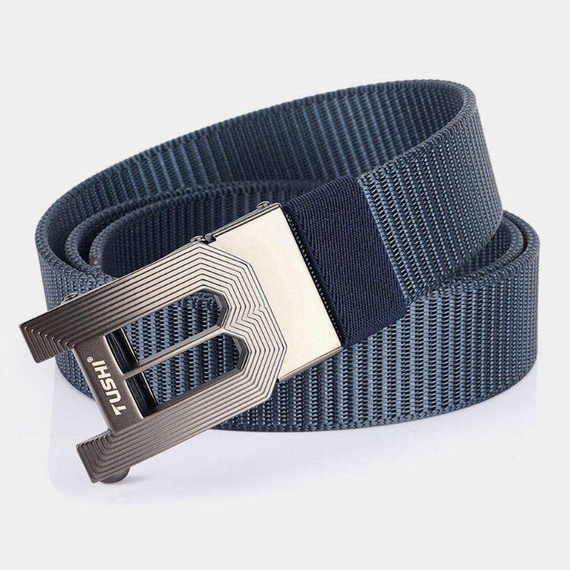 Heren Nylon 120cm Automatische Gesp Casual Jonge All-match Jeans Riem