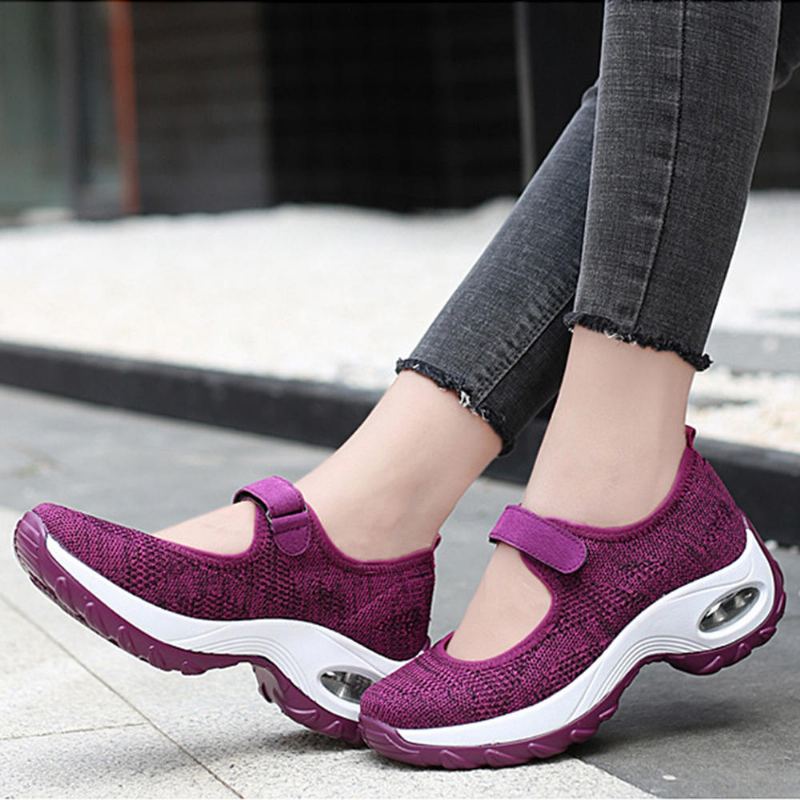 Dames Casual Mesh Hollow Out Platform Sneaker
