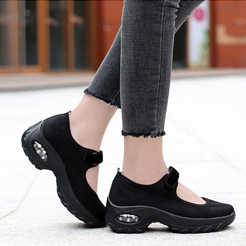 Dames Casual Mesh Hollow Out Platform Sneaker