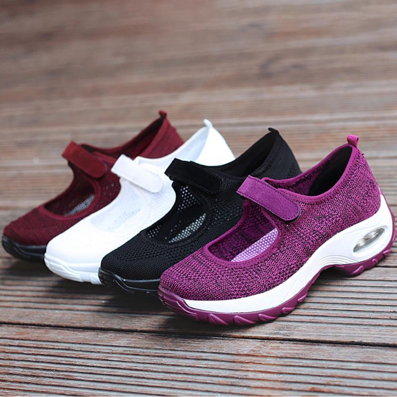 Dames Casual Mesh Hollow Out Platform Sneaker