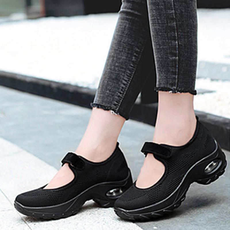 Dames Casual Mesh Hollow Out Platform Sneaker