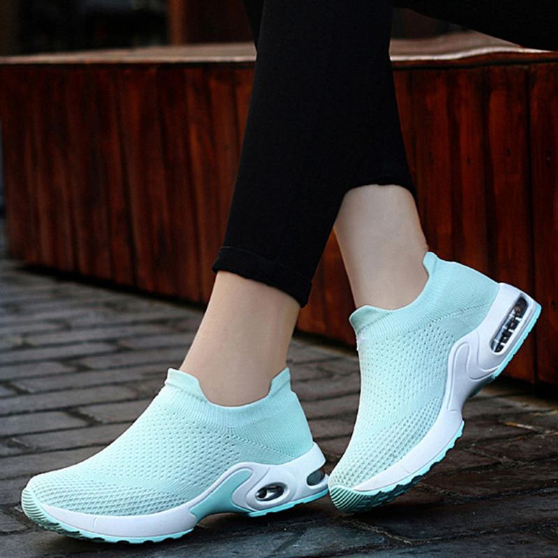 Dames Lichte Mesh Lopen Casual Comfortabele Instapsneakers