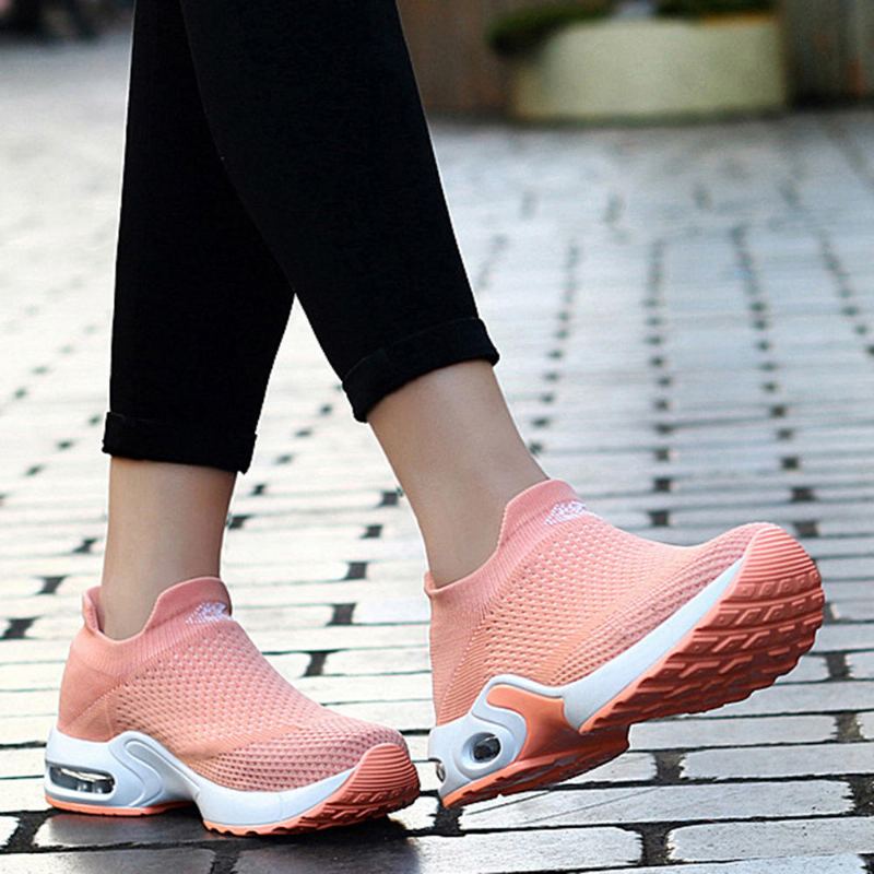 Dames Lichte Mesh Lopen Casual Comfortabele Instapsneakers